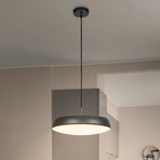 Lámpara colgante LED Nala, antracita, metal/plástico, Ø 35 cm