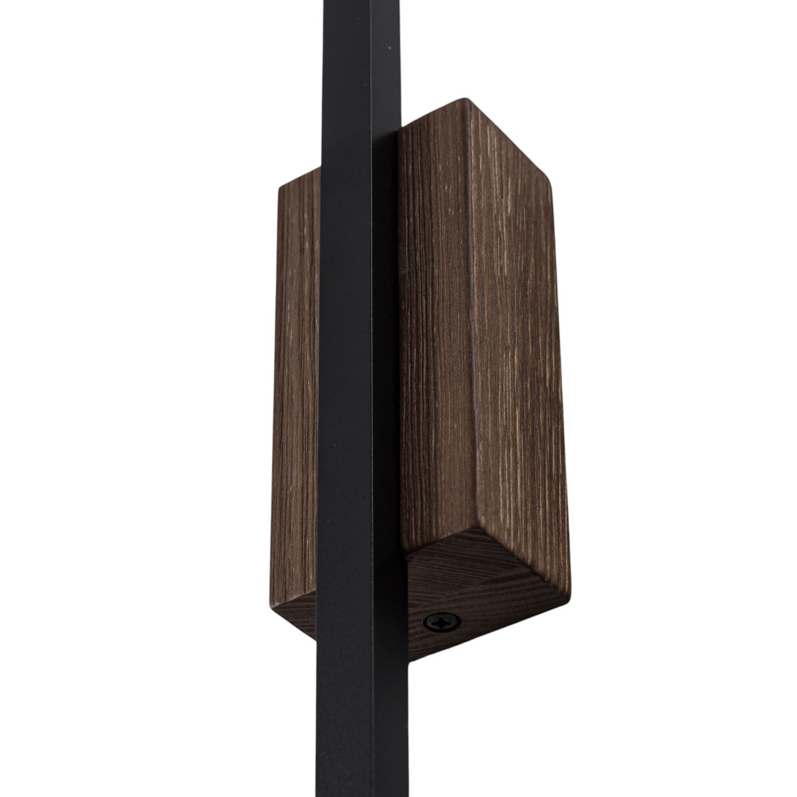 LED wall light Flash black/walnut height 108 cm 1-bulb
