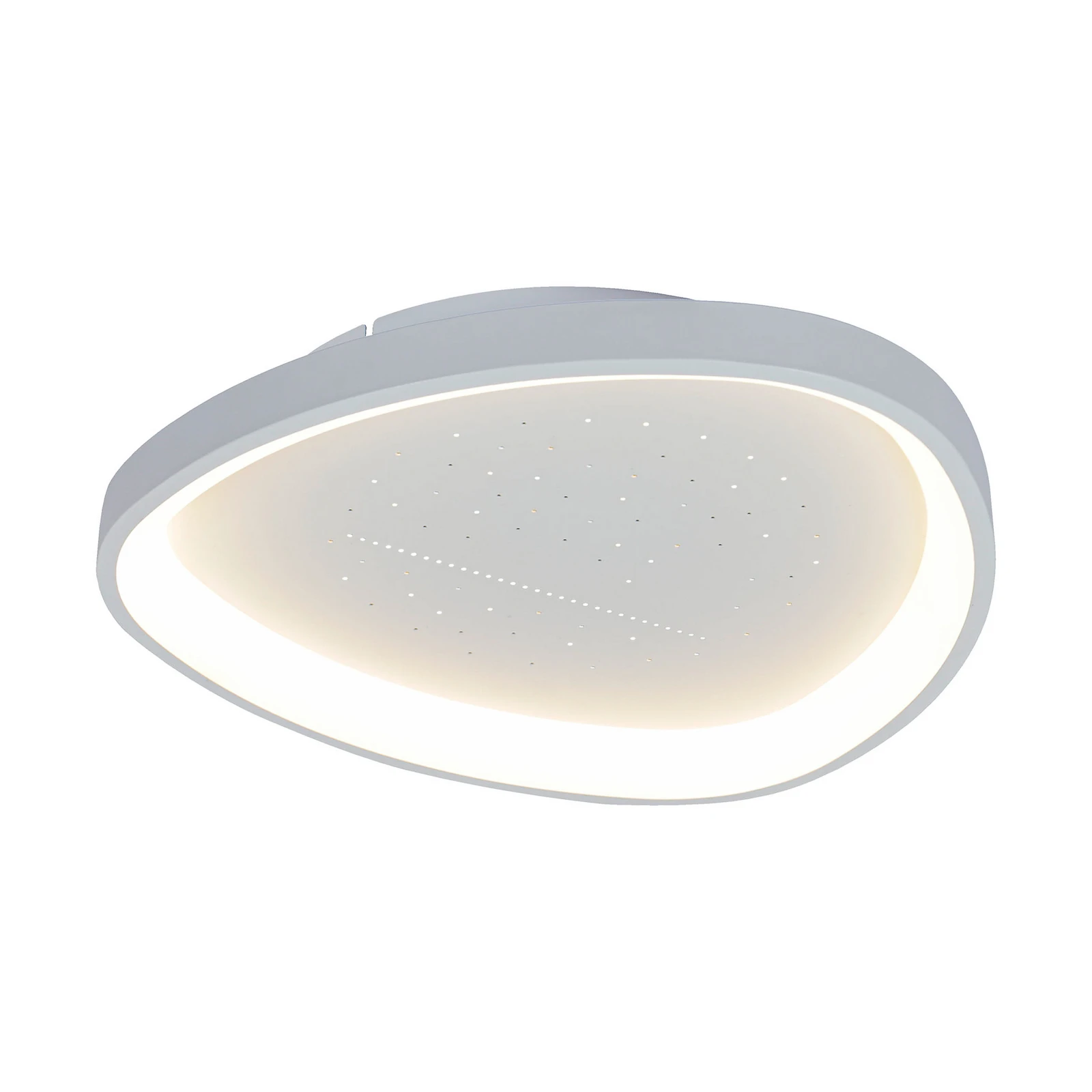 LED stropna svjetiljka Argesa Ø 60,5 cm, bijela, CCT, daljinski upravljač
