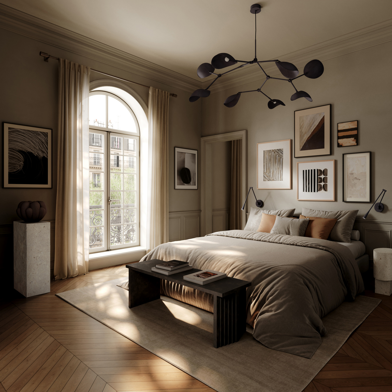 BLOOM Mini váza, čokoládová, 27 cm, keramika - 101 Copenhagen