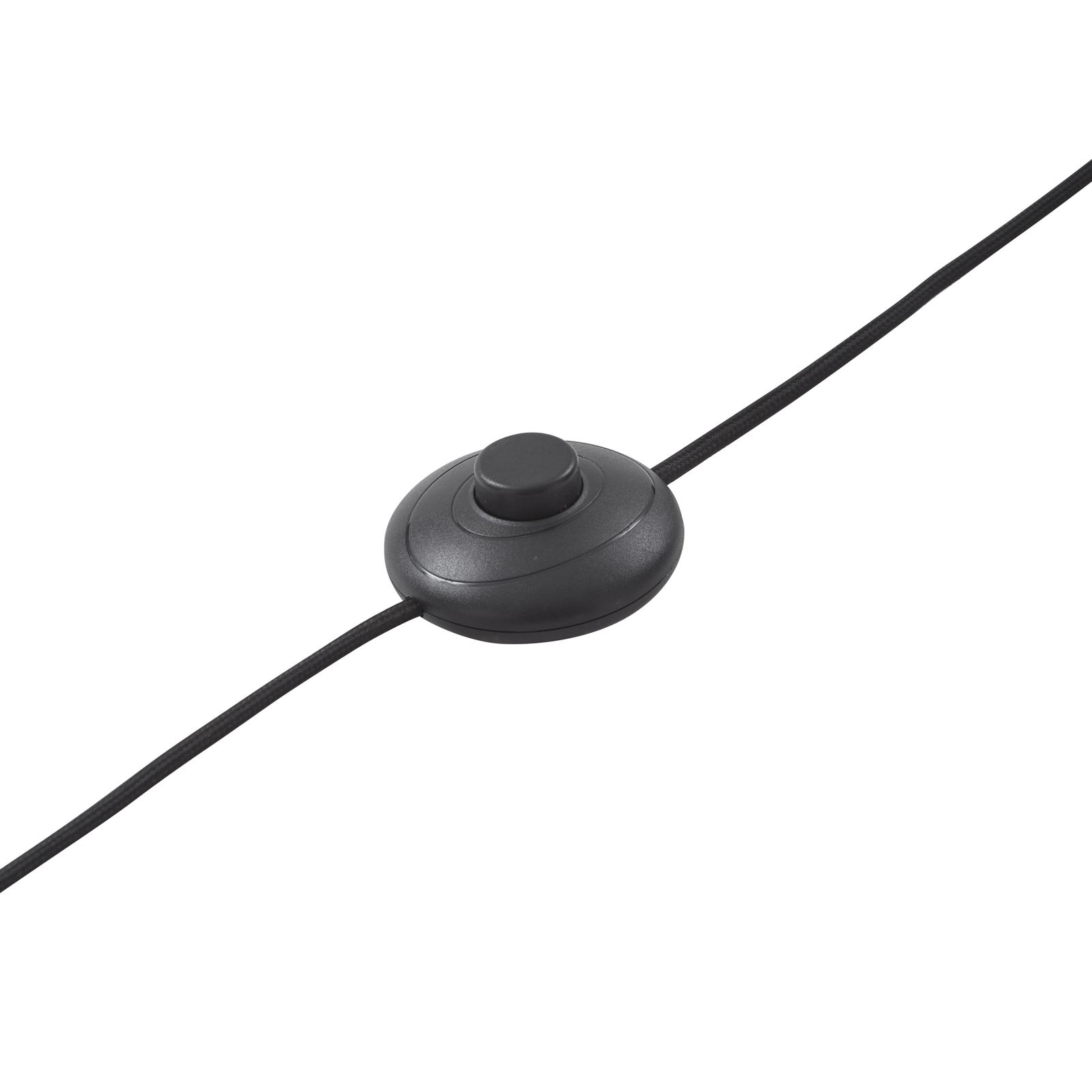 Lucande LED-Bogenstehlampe Yekta, 3-stepdim, schwarz