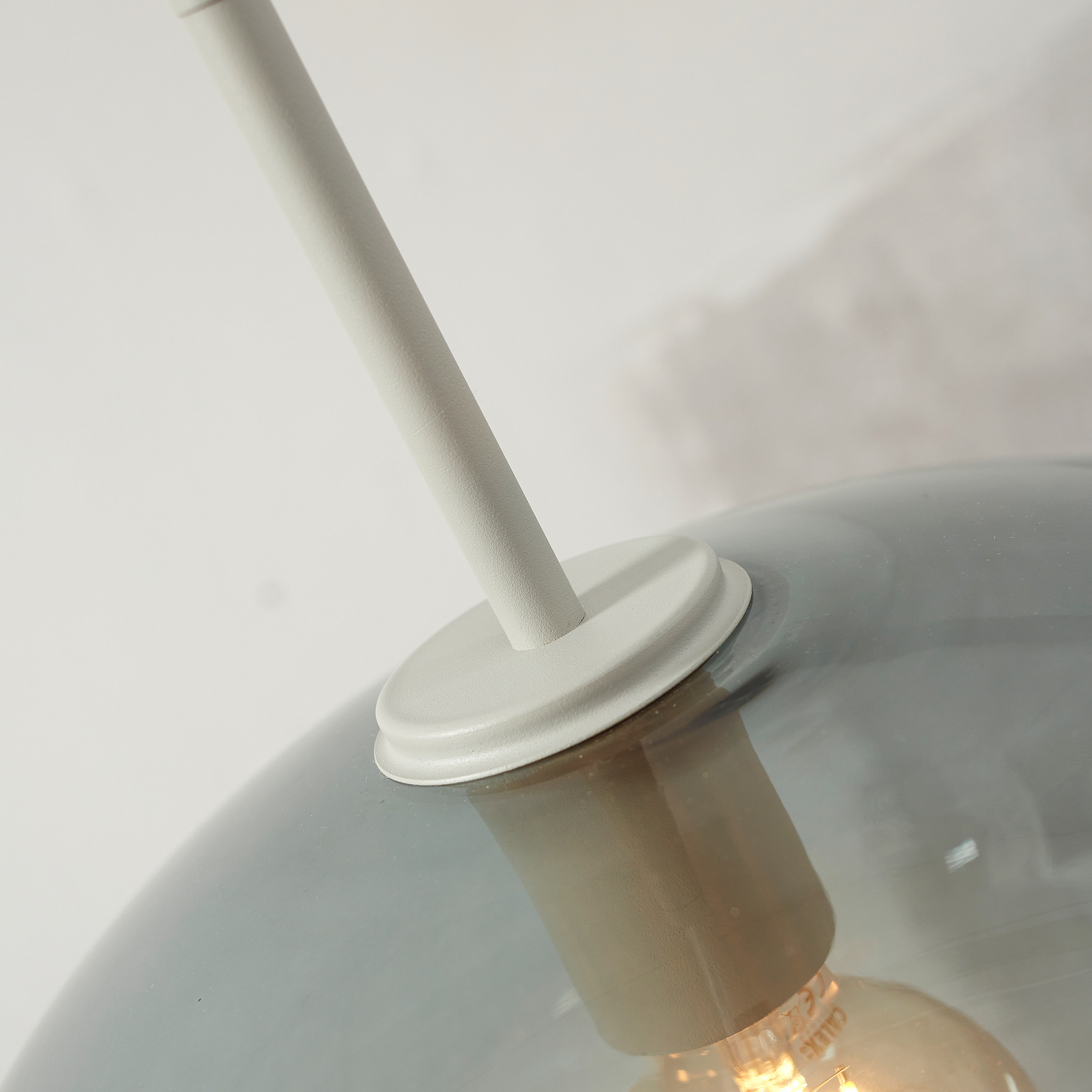 Se trata de RoMi lámpara colgante Bolonia, gris claro, 1 luz