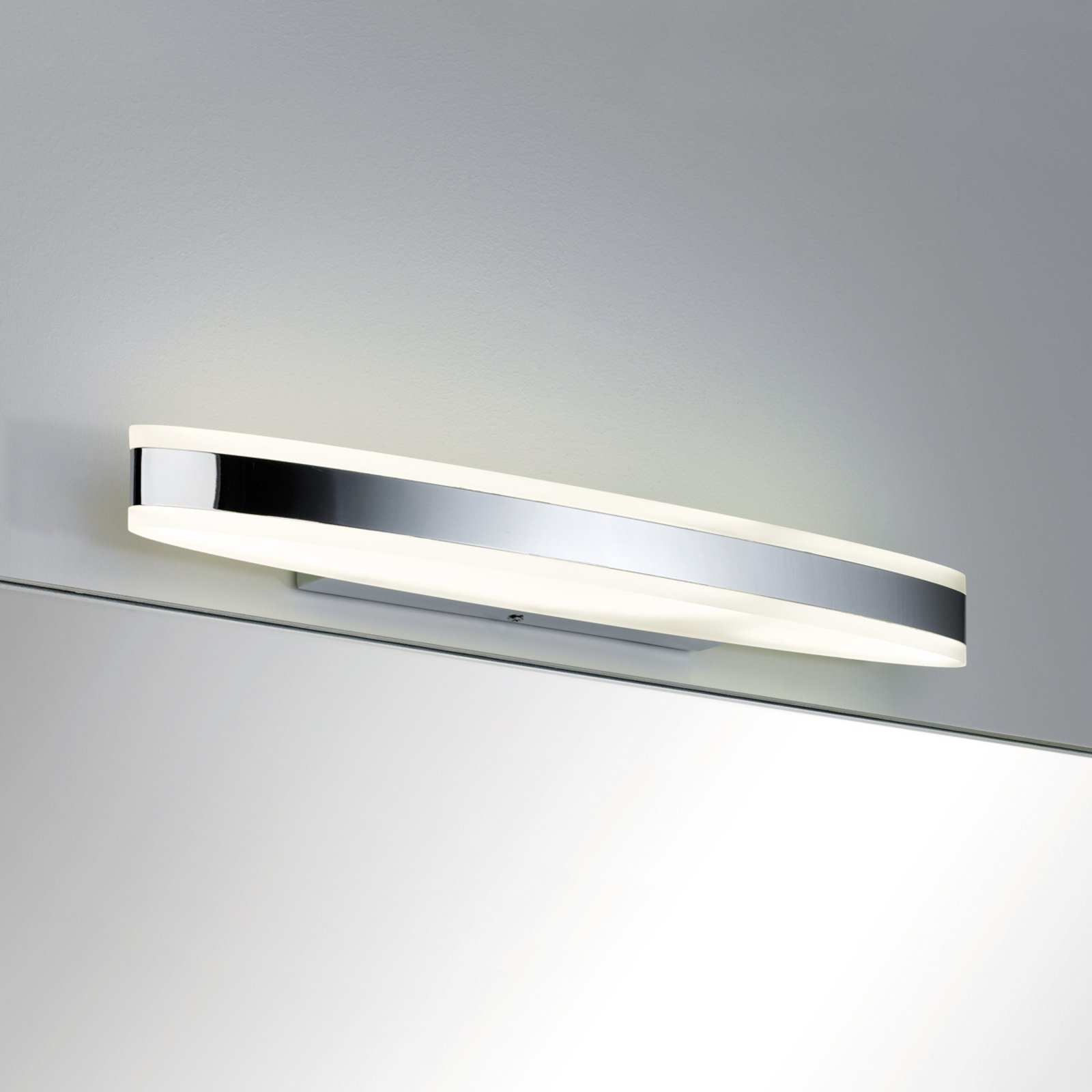 Kuma LED Wandlamp 9W IP44 Chroom/Wit - Paulmann