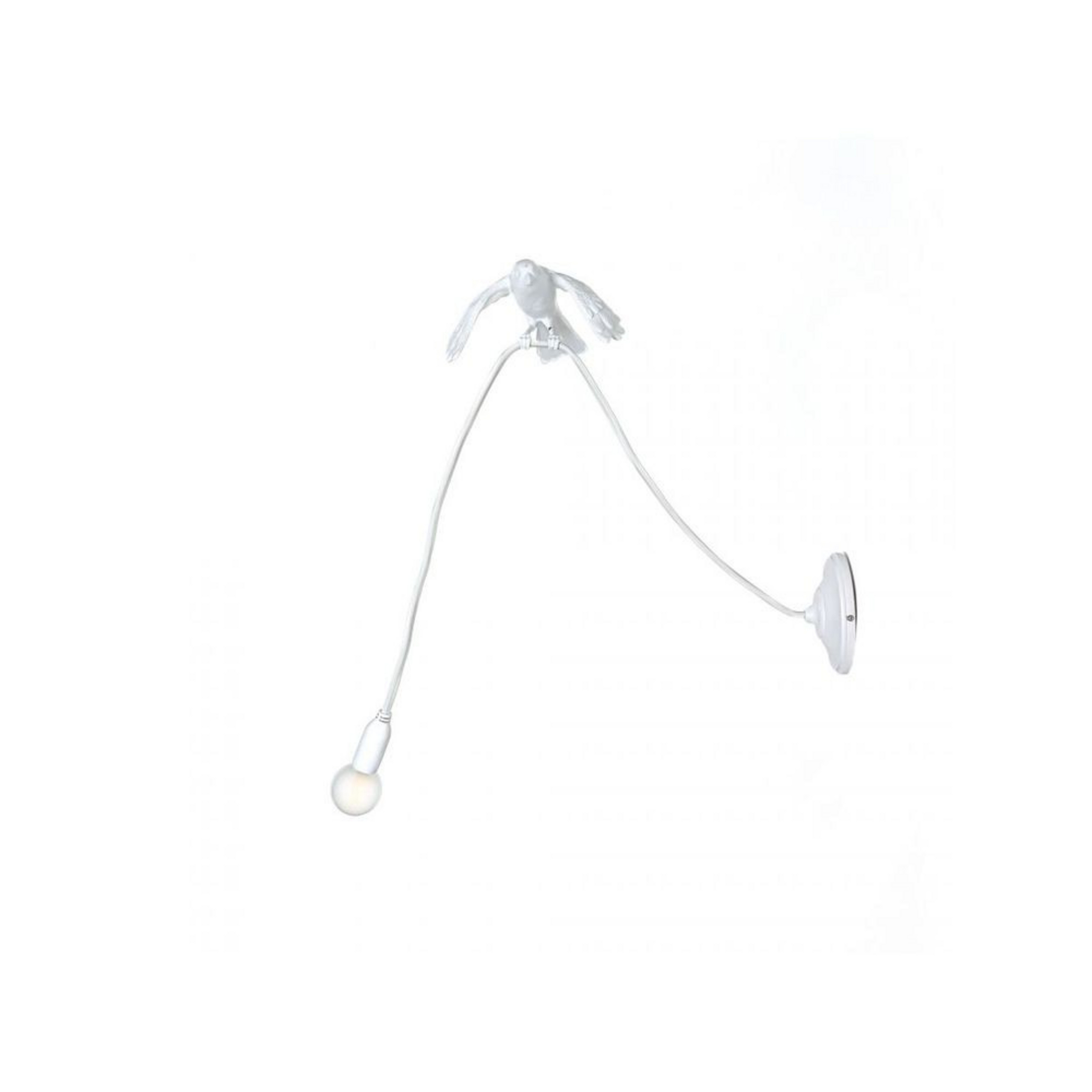 Sparrow Taking Off Applique Murale White - Seletti