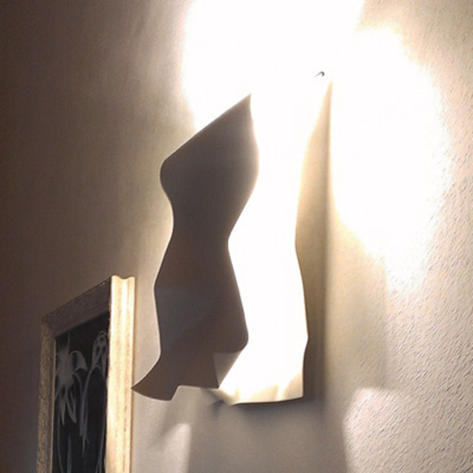 Knikerboker Stendimi - white LED wall light 40 cm