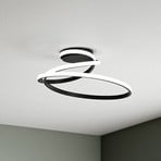 stropné LED svetlo COASTER, čierne, dĺžka 50 cm, kov, CCT