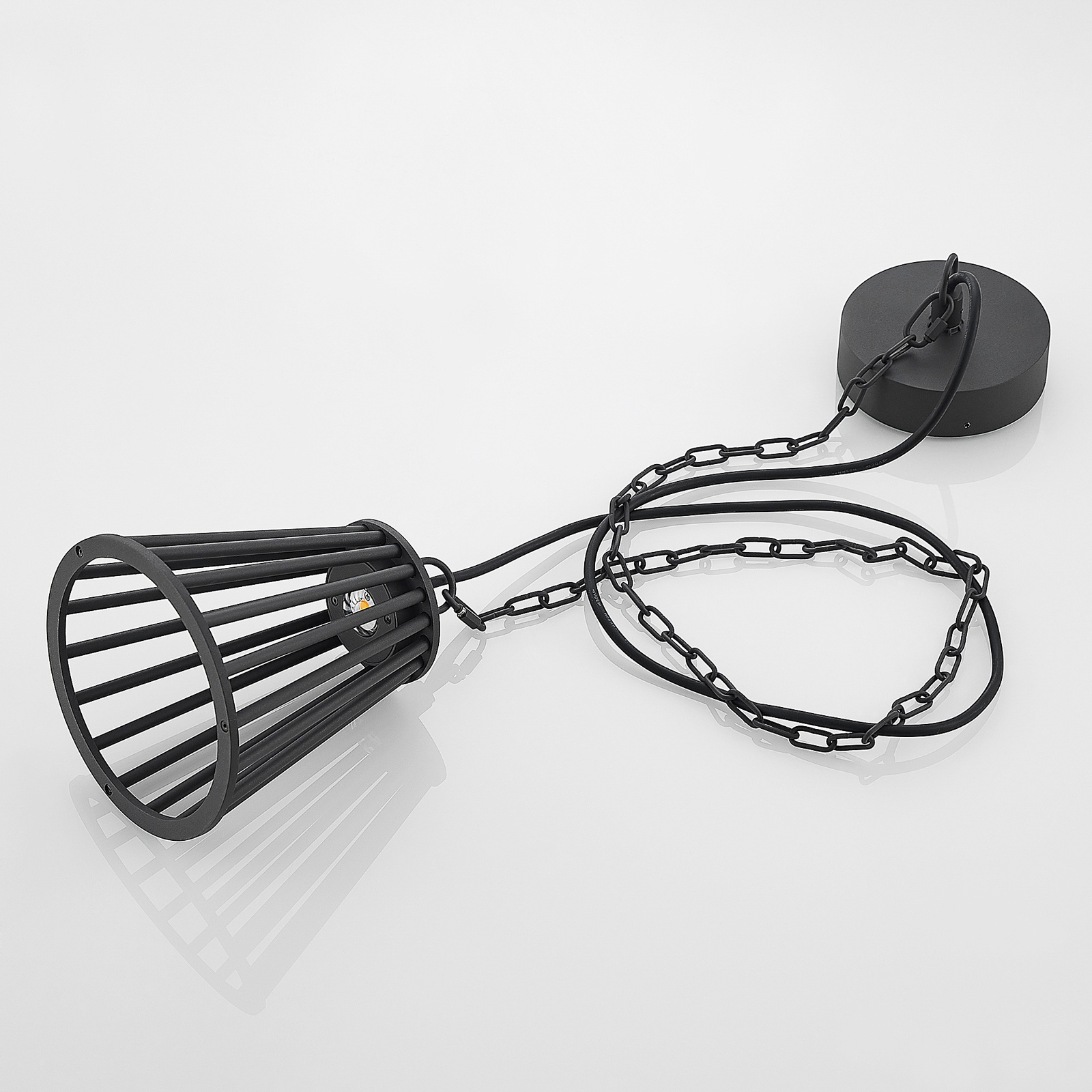 Miray LED Außen Pendelleuchte Dark Grey - Lucande