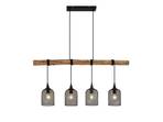 Elrond 4 Lustră Pendul Black/Wood - Lindby