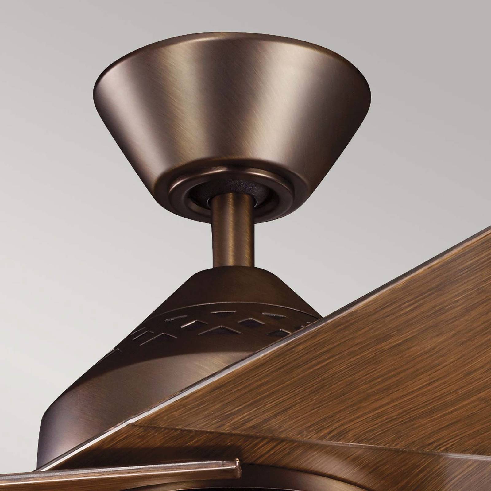 Image of KICHLER Ventilateur de plafond LED Jade, bronze, silencieux, Ø 152 cm, 60 W 5024005444817