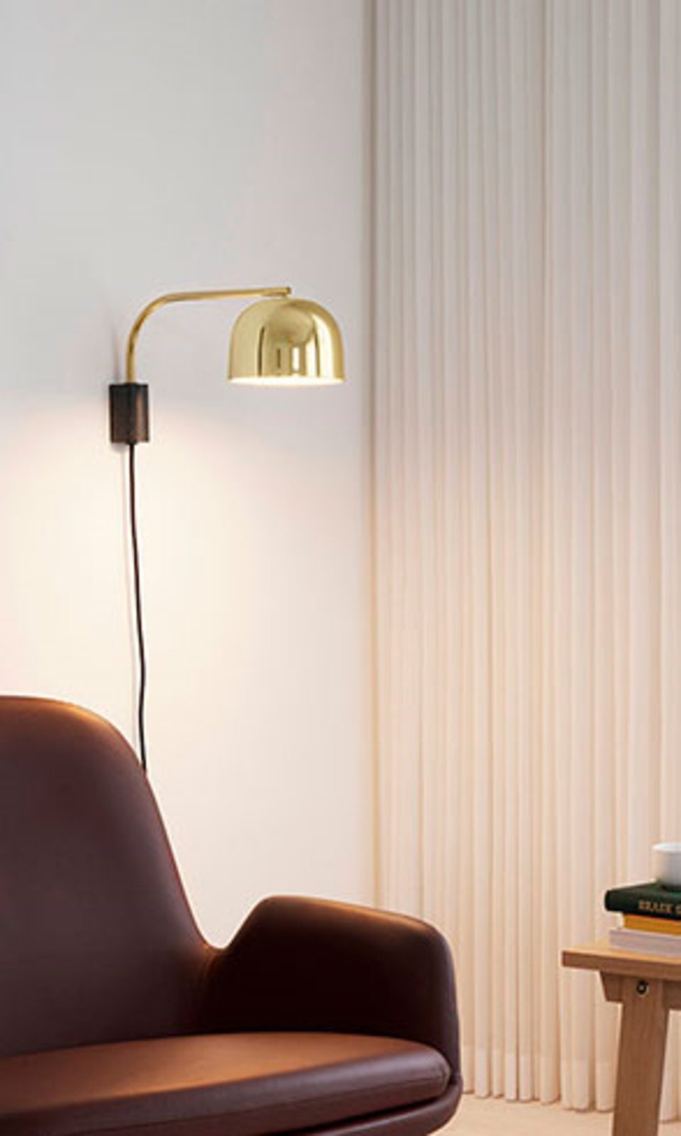 Grant Wall Lamp 43 cm Brass - Normann Copenhagen