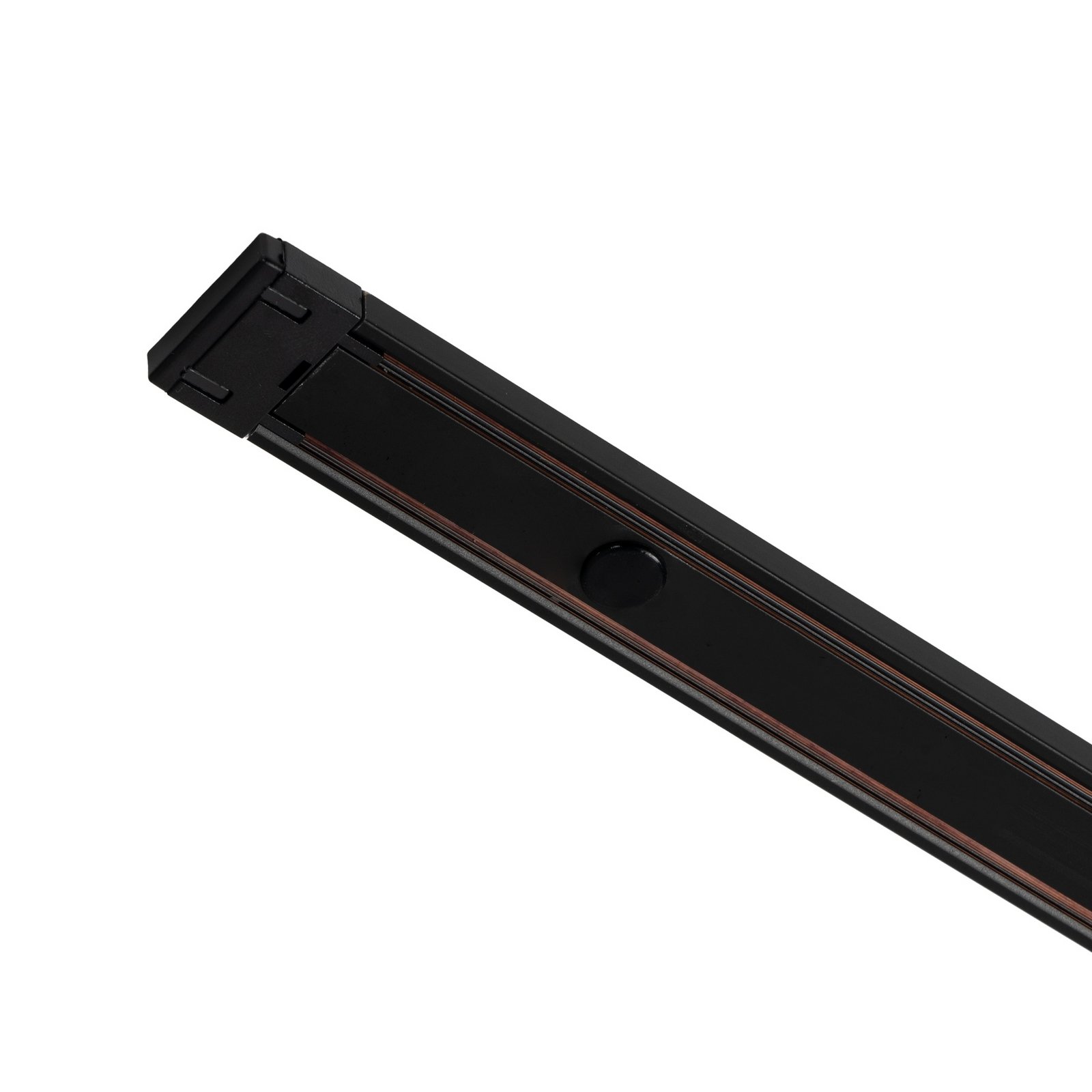 Lindby Binario elettrico Lumaro, nero, alluminio, lunghezza 53 cm