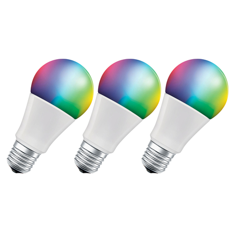 LEDVANCE SMART+ WiFi E27 9,5W Classic RGBW 3er