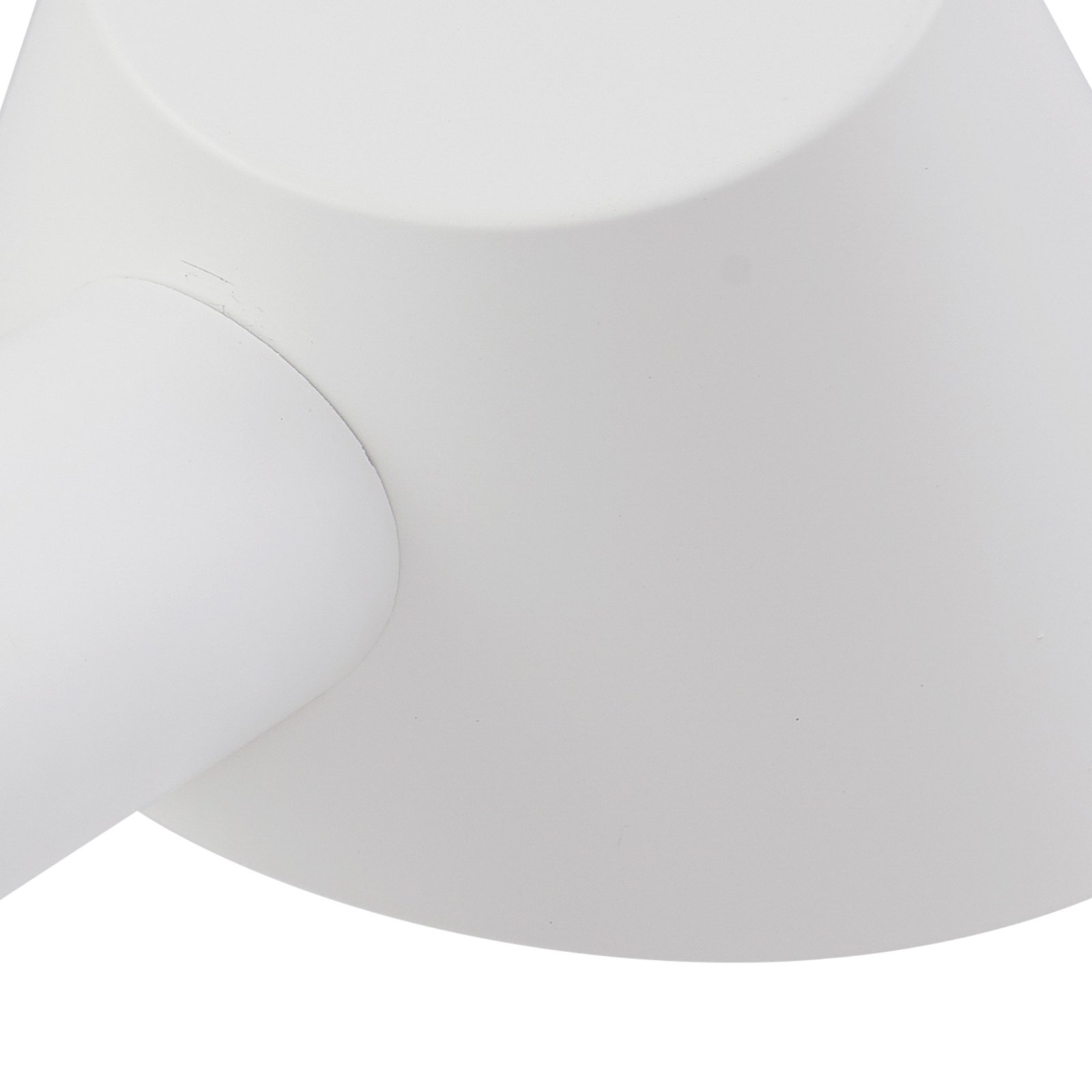 Lindby Corali table lamp, white, metal, height 64cm