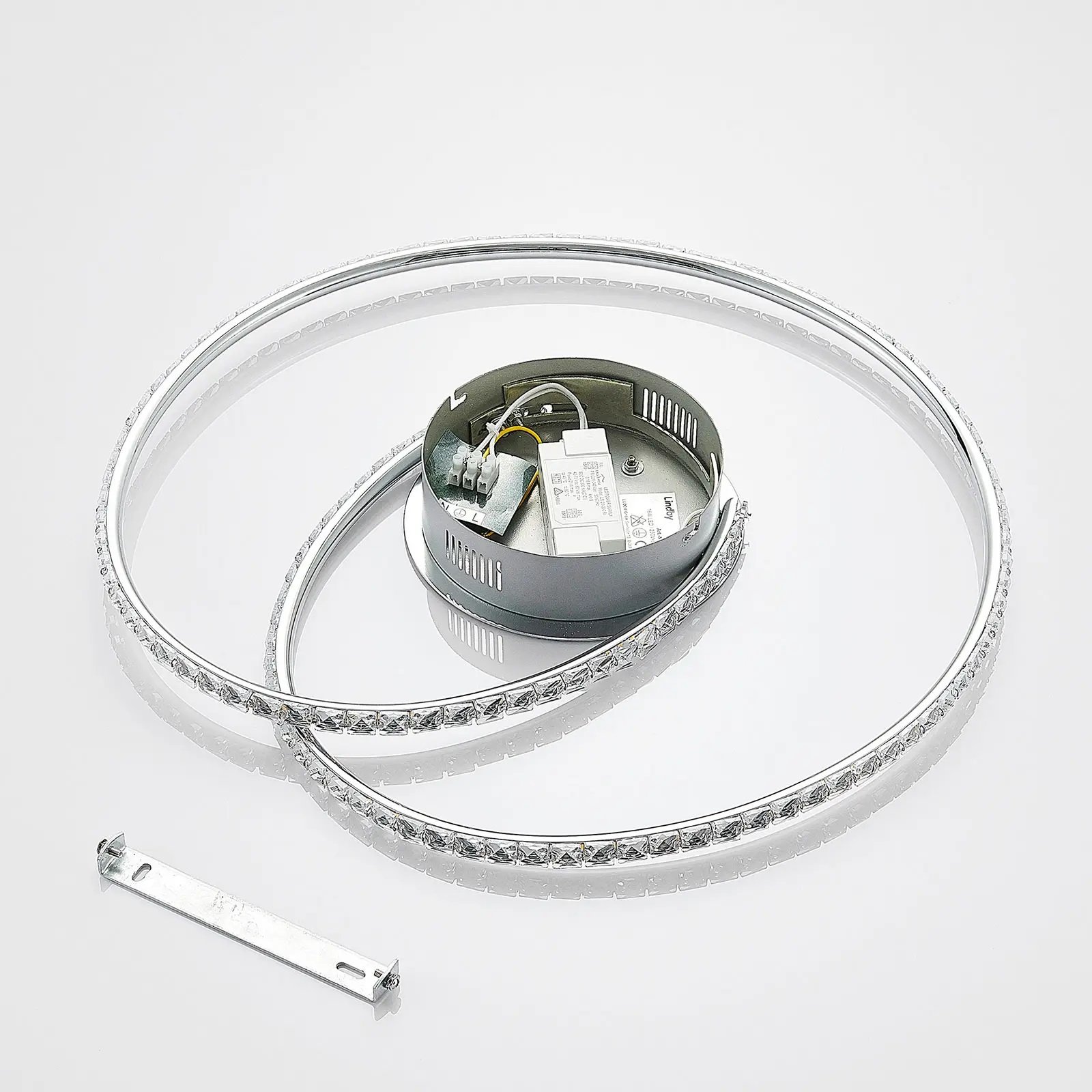 Joline LED Lámpara de Techo Ø45 Chrome/Clear - Lindby