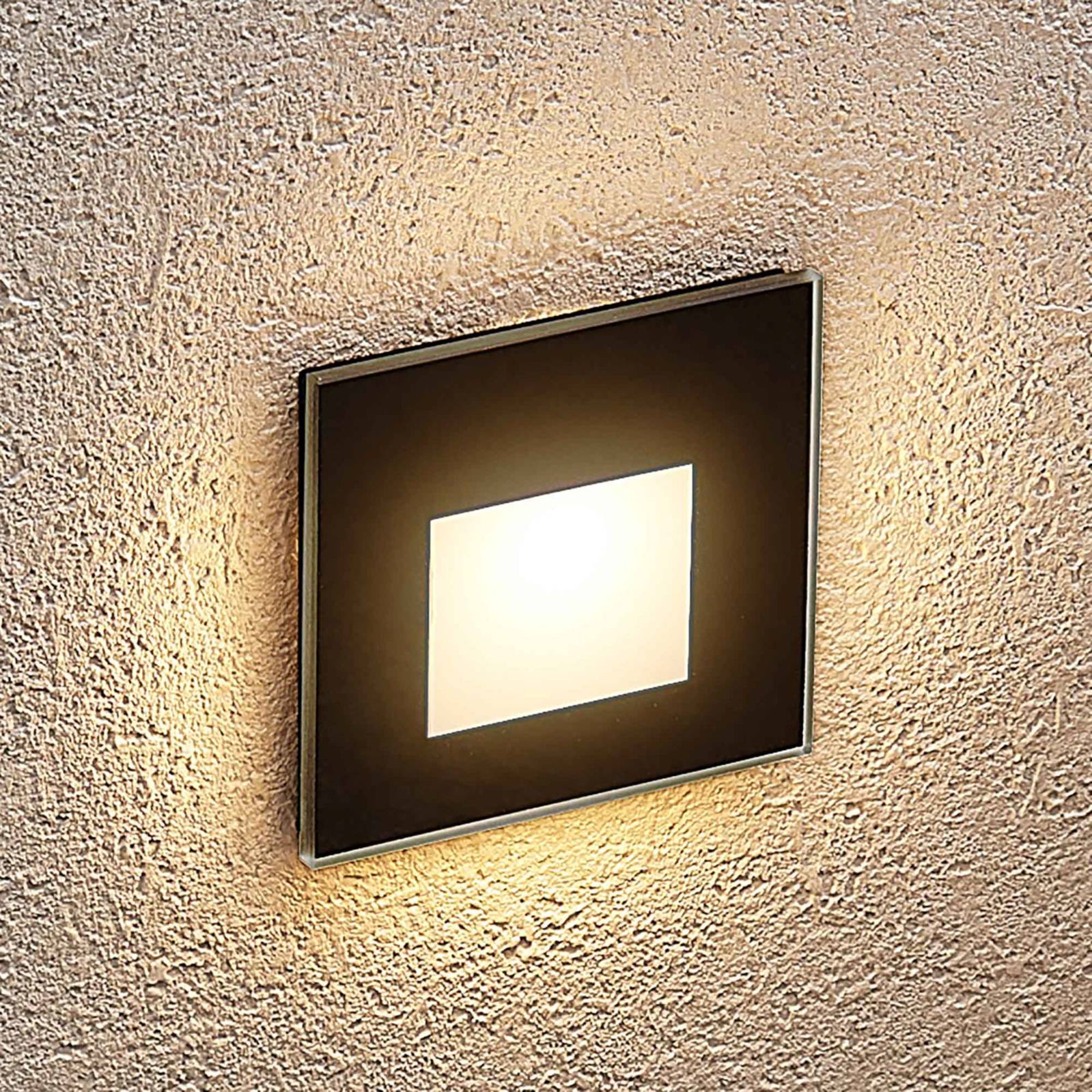Arcchio Vexi LED recessed light angular matt black