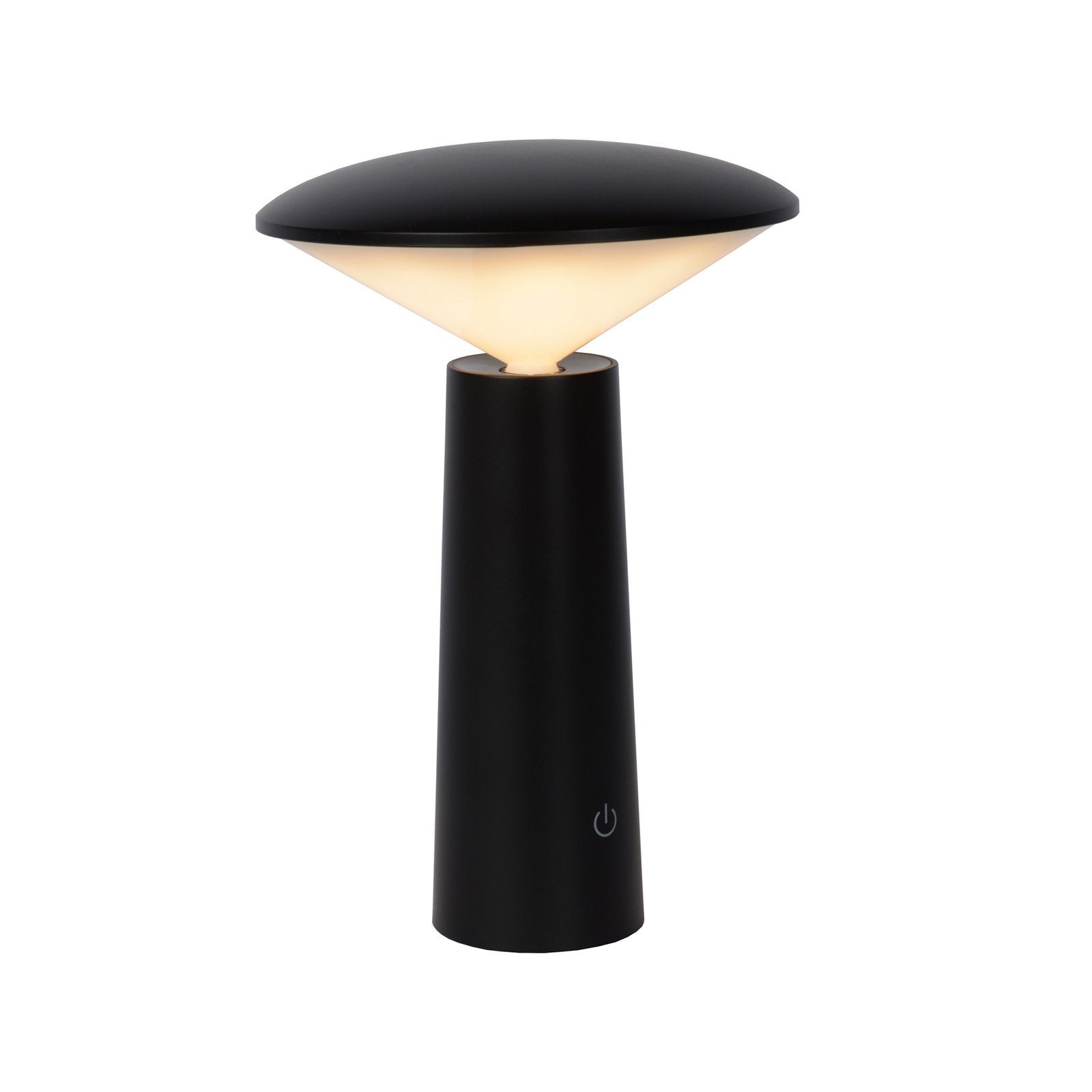 Jive LED outdoor table lamp battery dimmable black