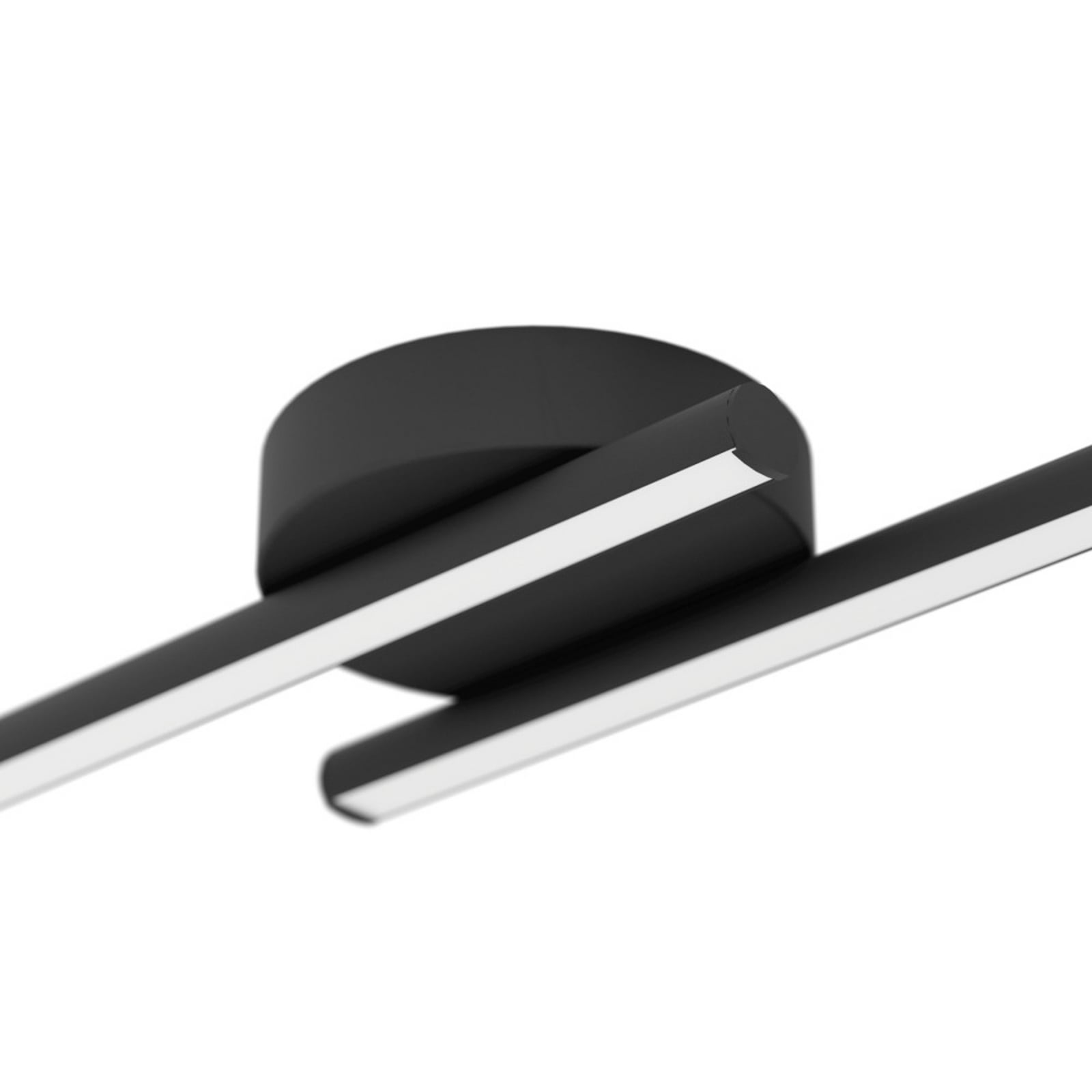 Plafonnier LED intelligent EGLO connect FLATRON-Z, noir, 80 cm