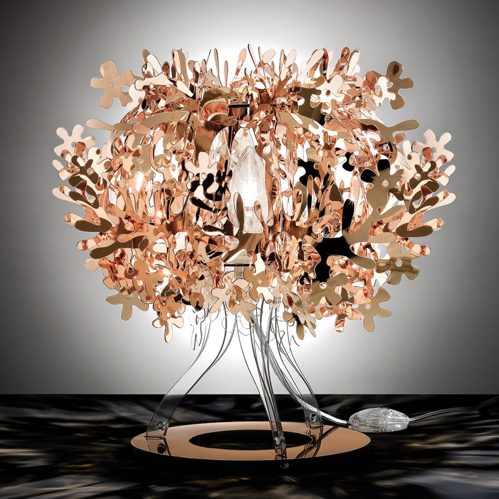 Slamp Fiorellina - lámpara de mesa color cobre