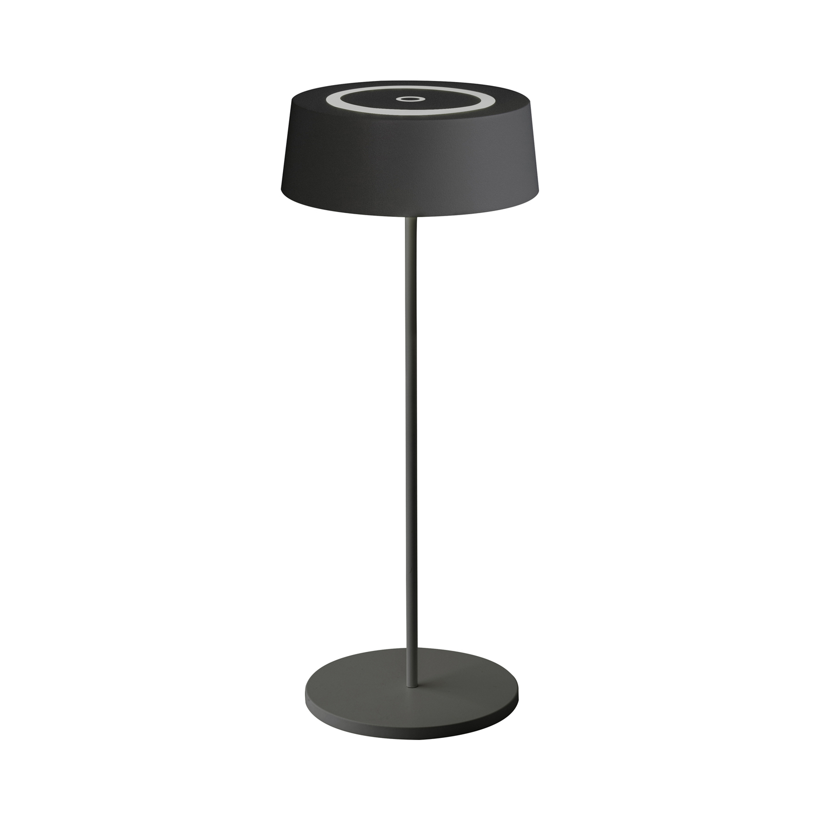 Cocktail LED battery table lamp, dimmable, black