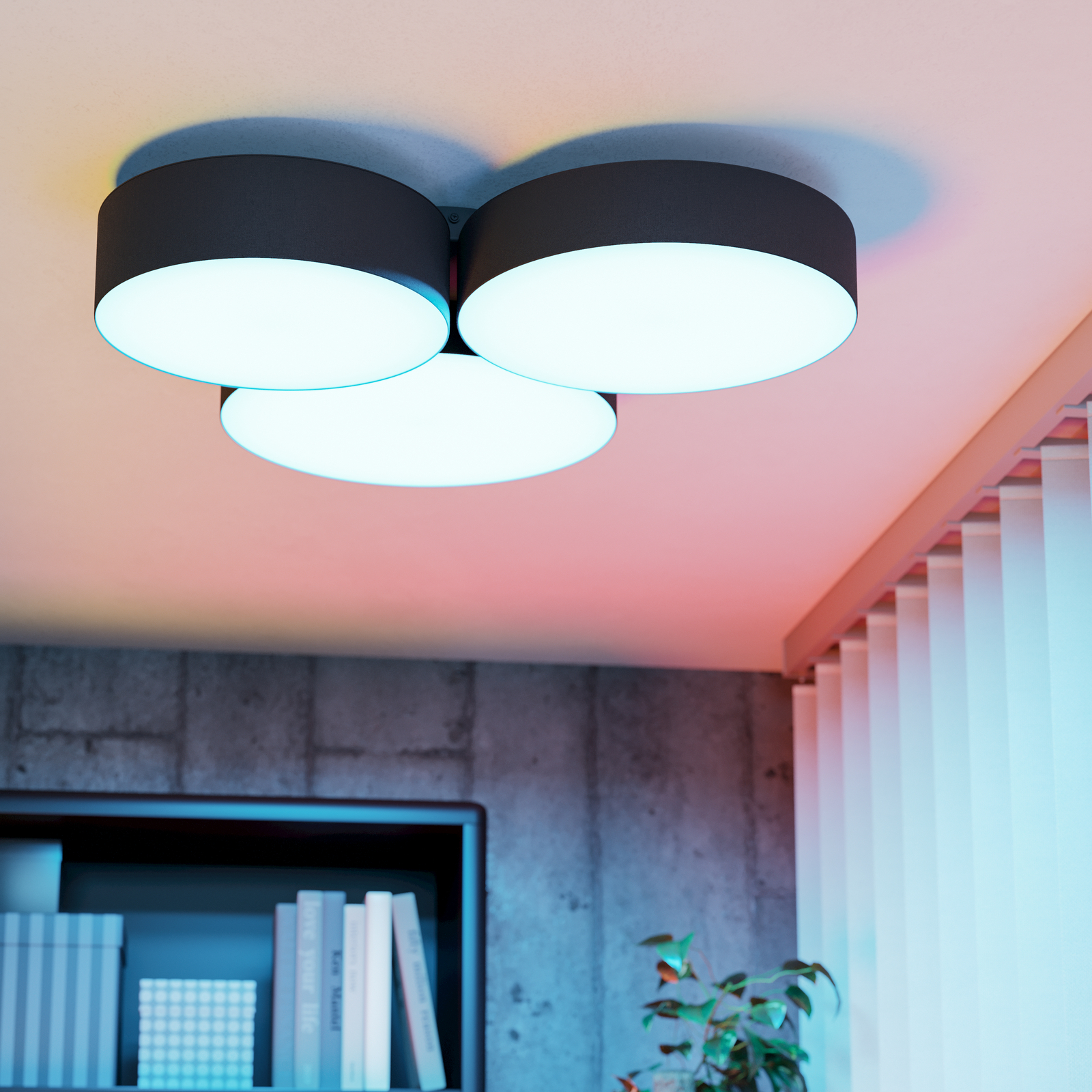 EGLO connect Smart LED stropní svítidlo Barbano-Z, černé