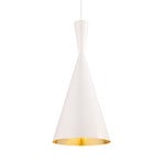 Tom Dixon Beat Tall LED pendant light, white