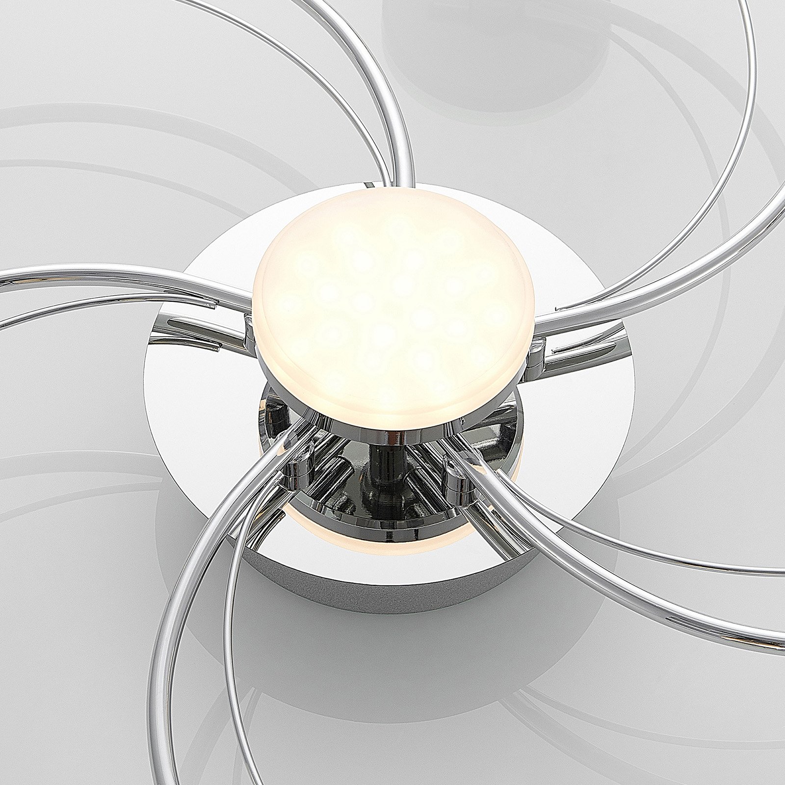 Rouven 6 LED Deckenleuchte Chrome - Lindby