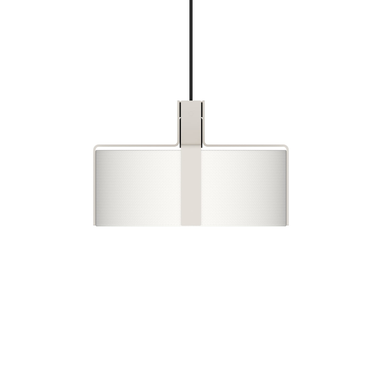 OKOLO lógó lámpa, fehér, Ø 35 cm, fém/textil, E27-LED – GRUPA
