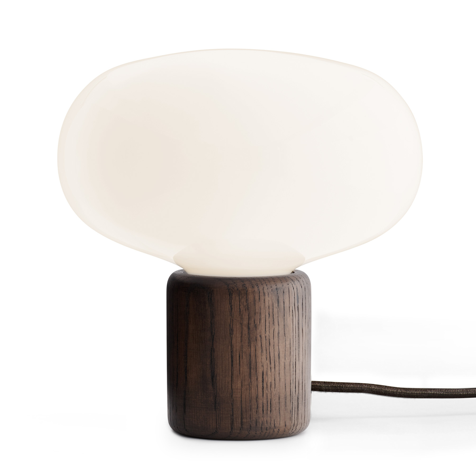 New Works Karl-Johan lampă masă stejar/sticlă opal