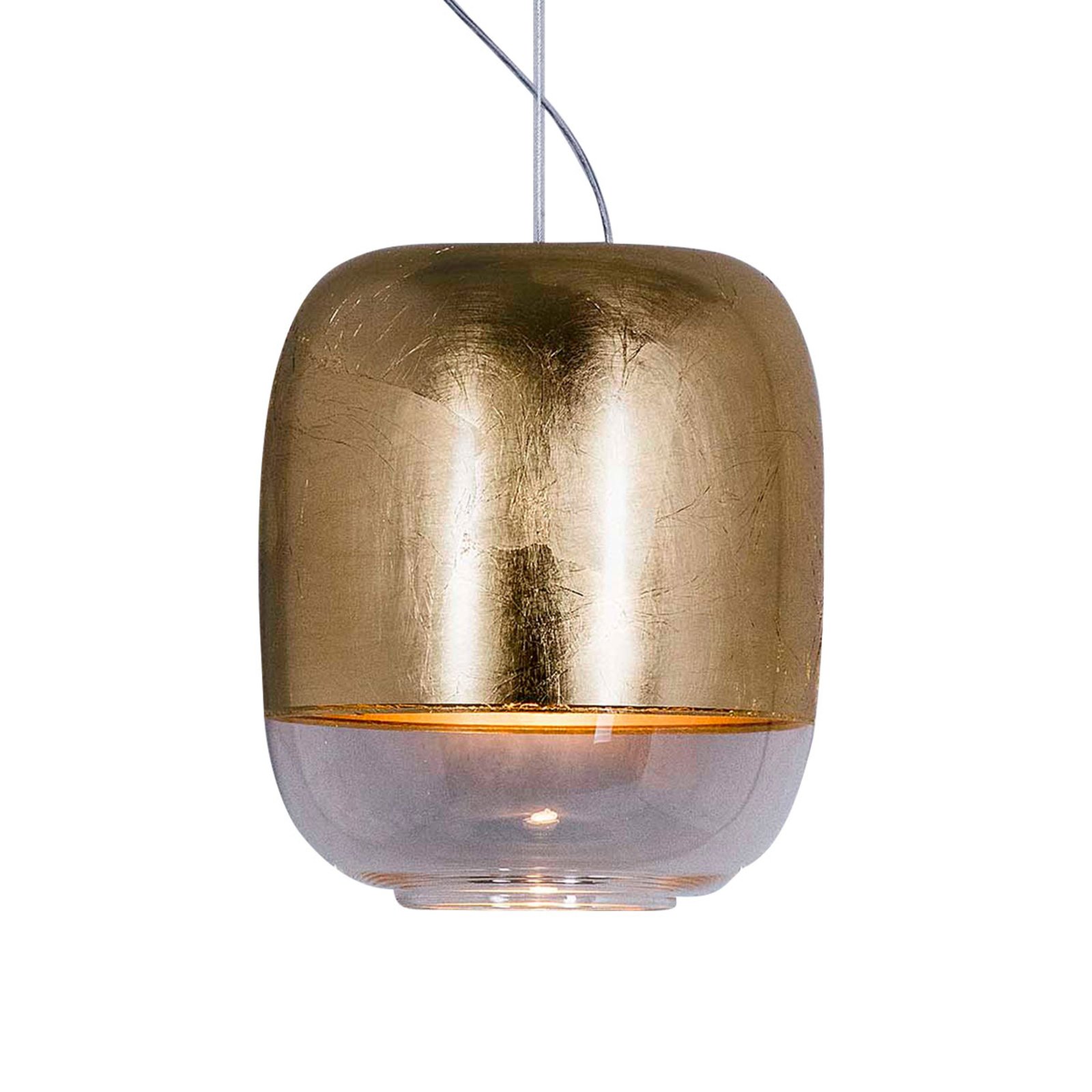 Prandina Gong S1 lampada sospensione, oro