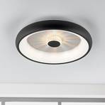 Vertigo LED ceiling light, CCT, Ø 46.5 cm, black