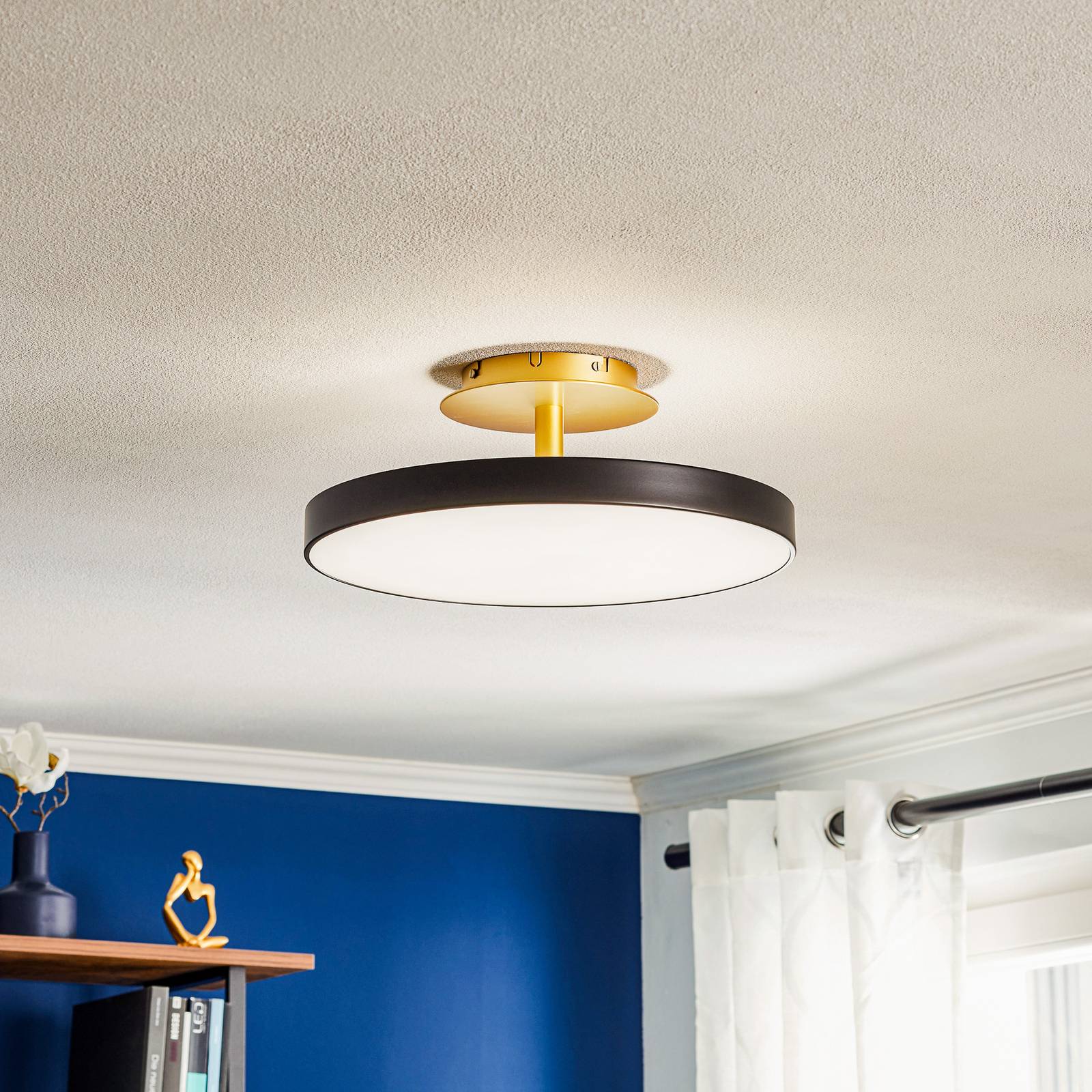 Photos - Chandelier / Lamp Umage Asteria Up Medium ceiling lamp 43cm black 