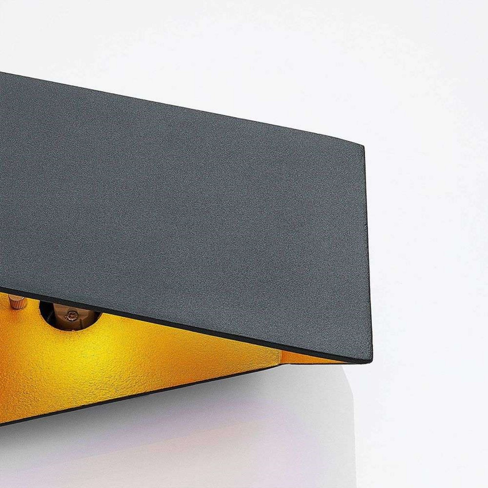 Assona Aplique de Pared Black/Gold - Arcchio