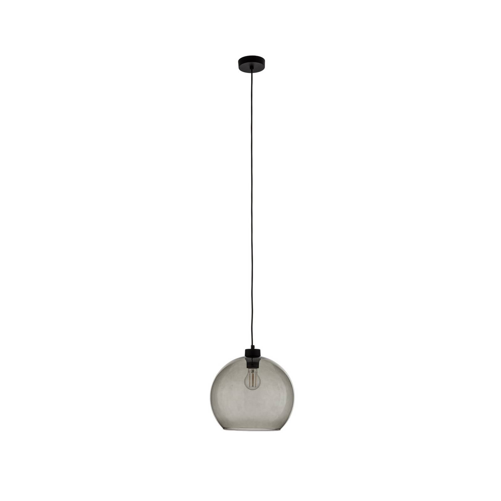Hängeleuchte Cubus, rauchgrau, Glas, Ø 30 cm, E27