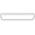 Plafonnier LED Tava A, 98x20 cm, plastique, blanc