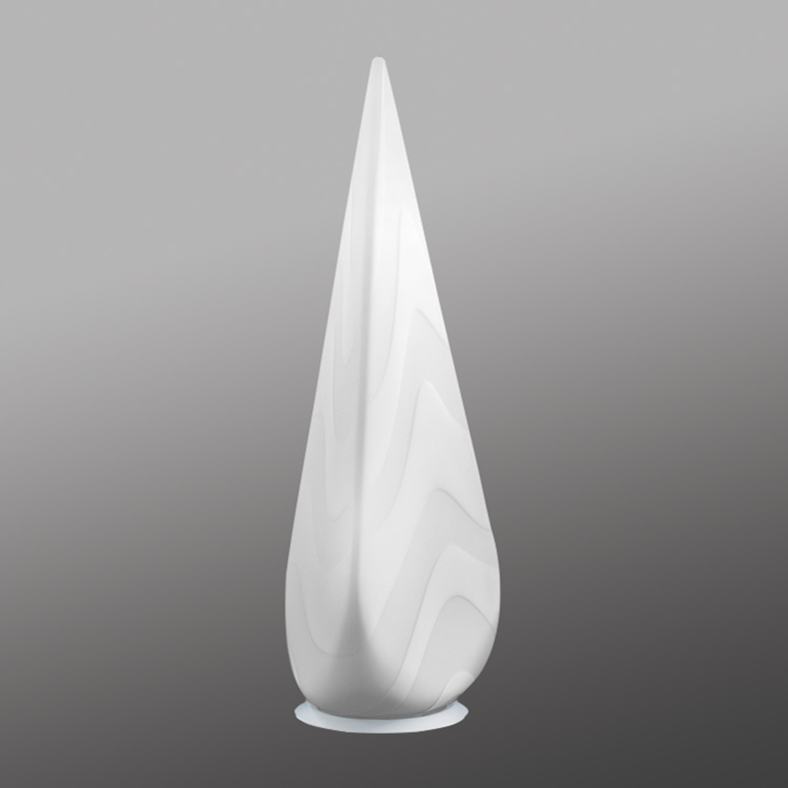 Selene Table lamp Alice with wave pattern, 70 cm high, for Living / Dining Room, metal, glass, E27, energy efficiency: A++, H: 70 cm