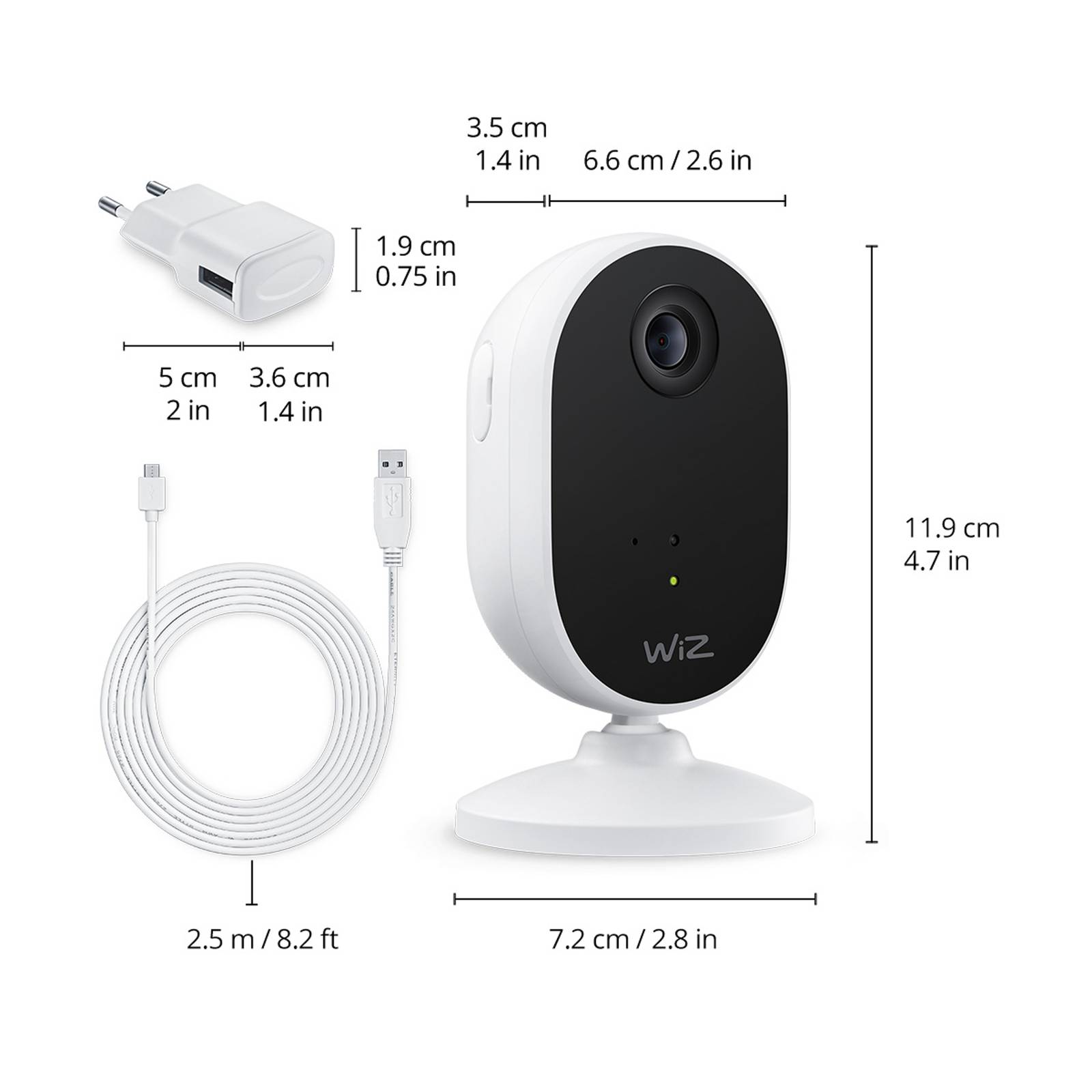 WiZ Indoor Security Camera starter kit med 3 x E27