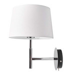 Dorothea Vegglampe White/Chrome - Lucande