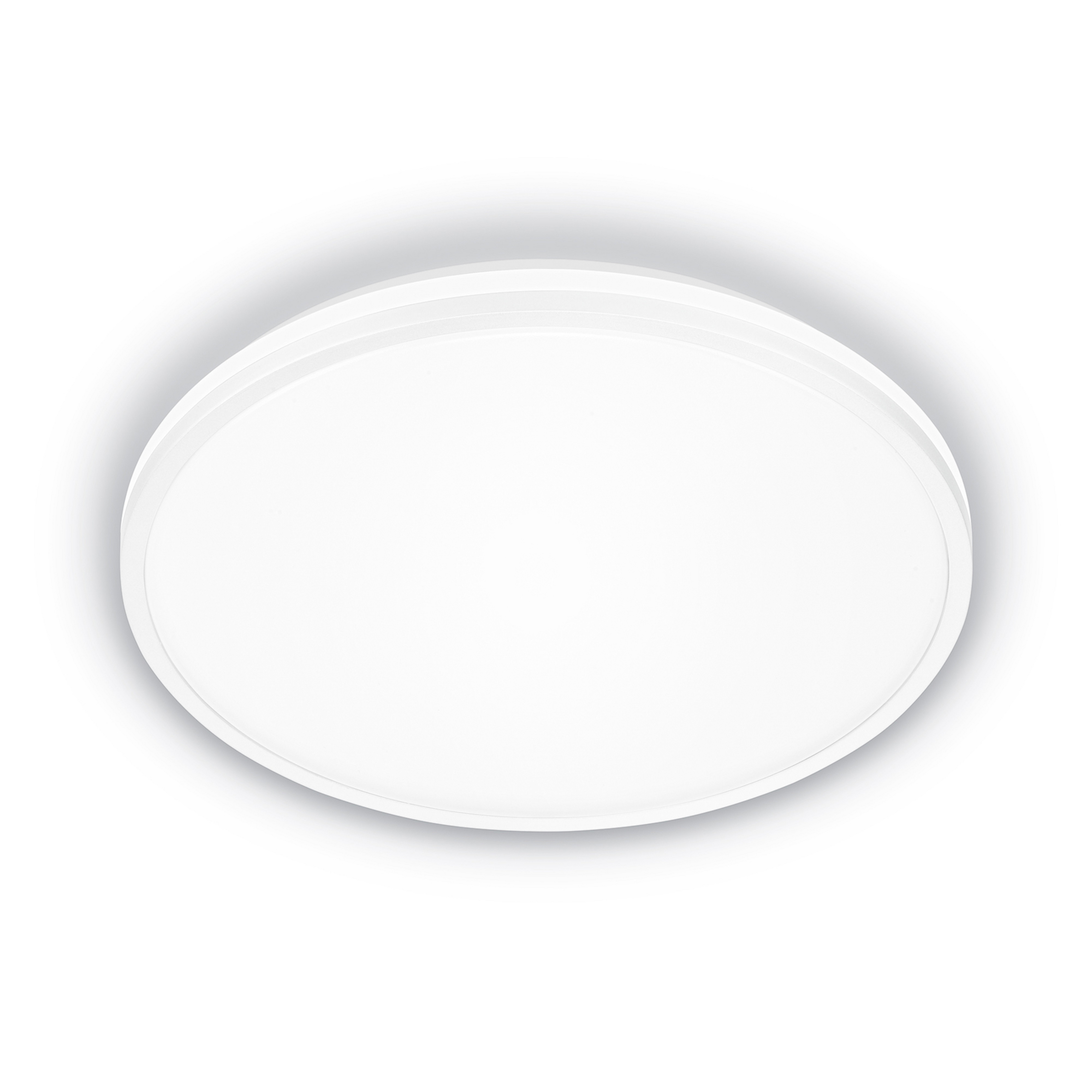 Plafonnier LED Pulap A, blanc, Ø 33 cm, plastique