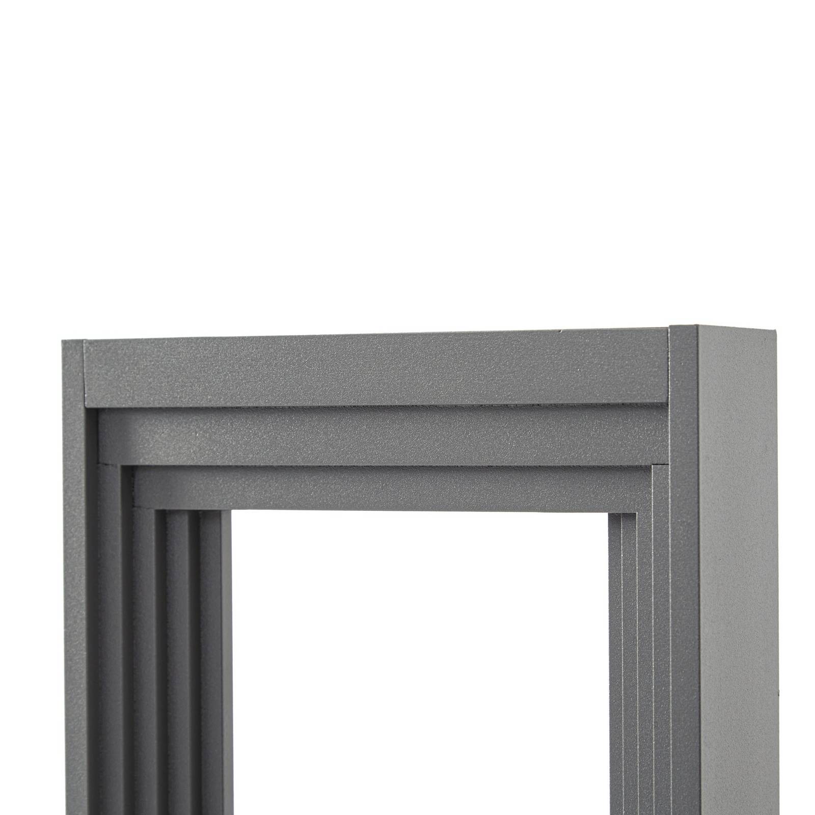 Lucande słupek oświetleniowy LED Ashkan, wysokość 40 cm, antracyt, IP65