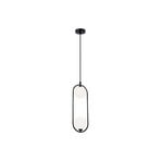 Fancy pendant light, 2-bulb, black