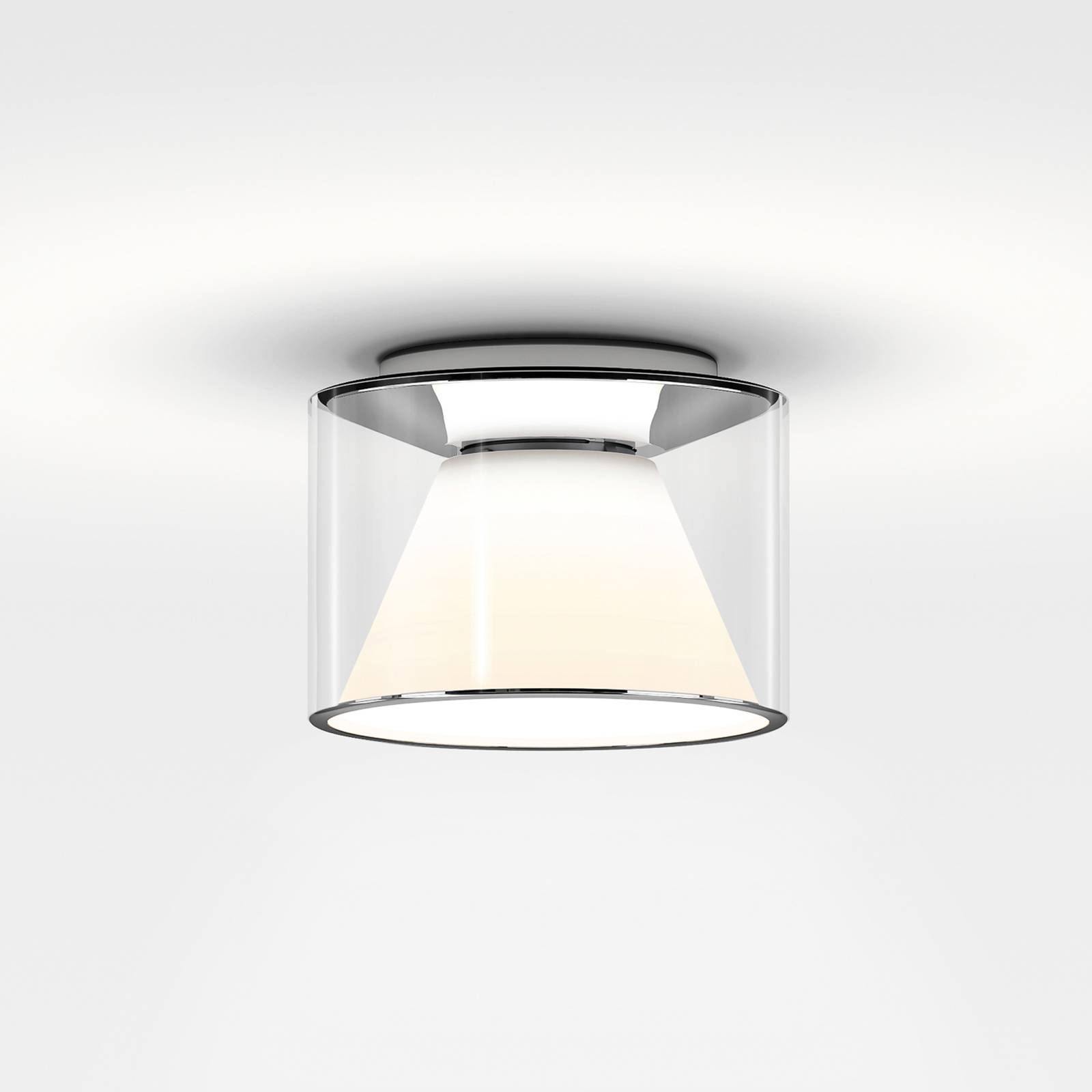 Serien Lighting Lampa sufitowa LED - salon / jadalnia - szk?o - design - ze ?ciemniaczem