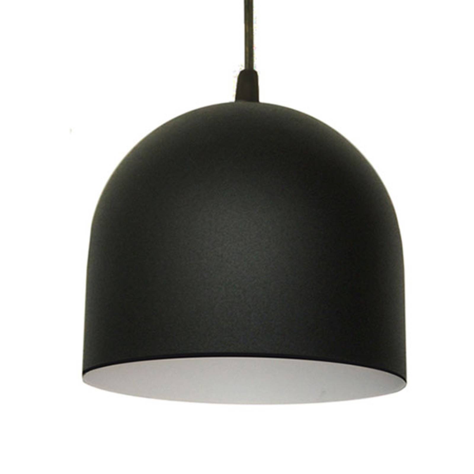 HELam Madison pendant light, one-bulb, black | Other metals