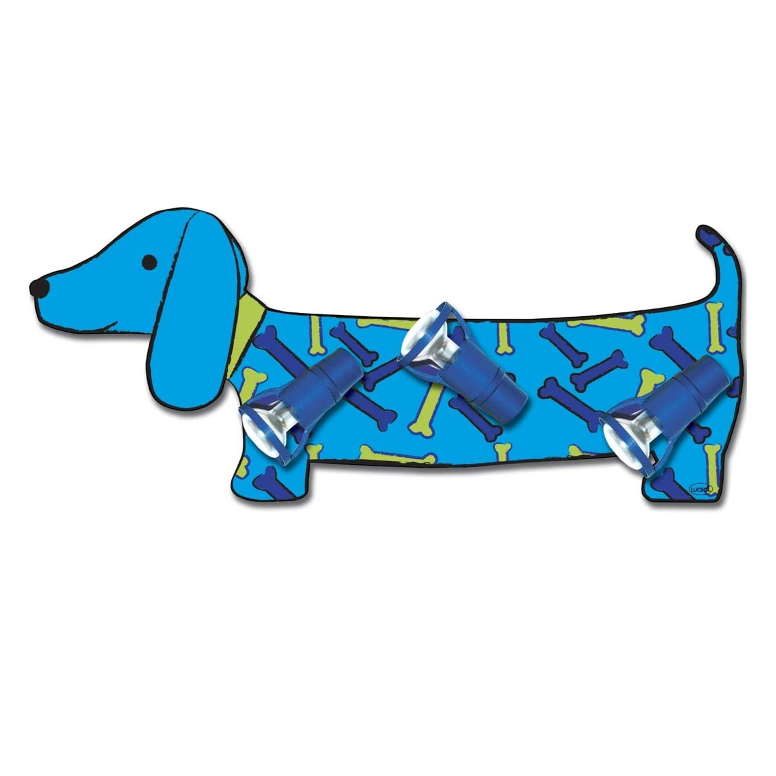 blue sausage dog