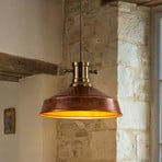 Hanglamp Augusta, koper/goud, Ø 40 cm, metaal