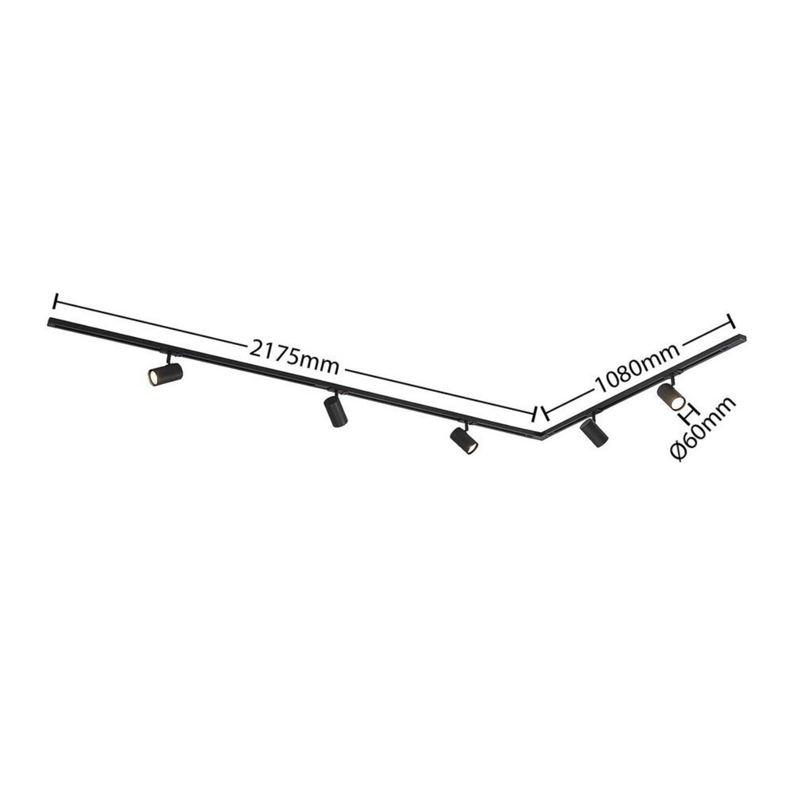 Linaro 5 Loftlampe Black - Lindby