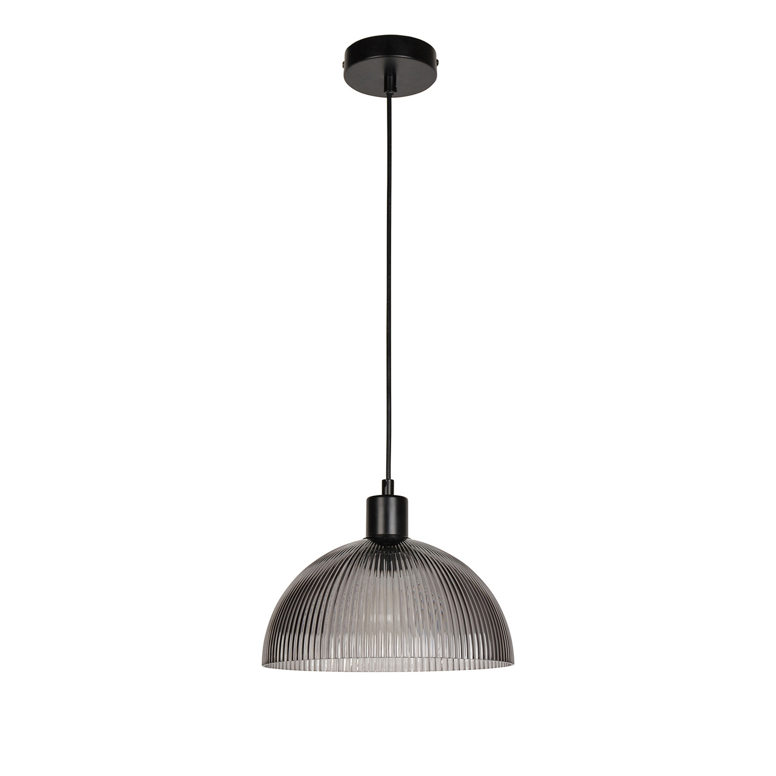 Suspenzijska svjetiljka Duomo, dimno siva/crna, Ø 25 cm - Corep SAS