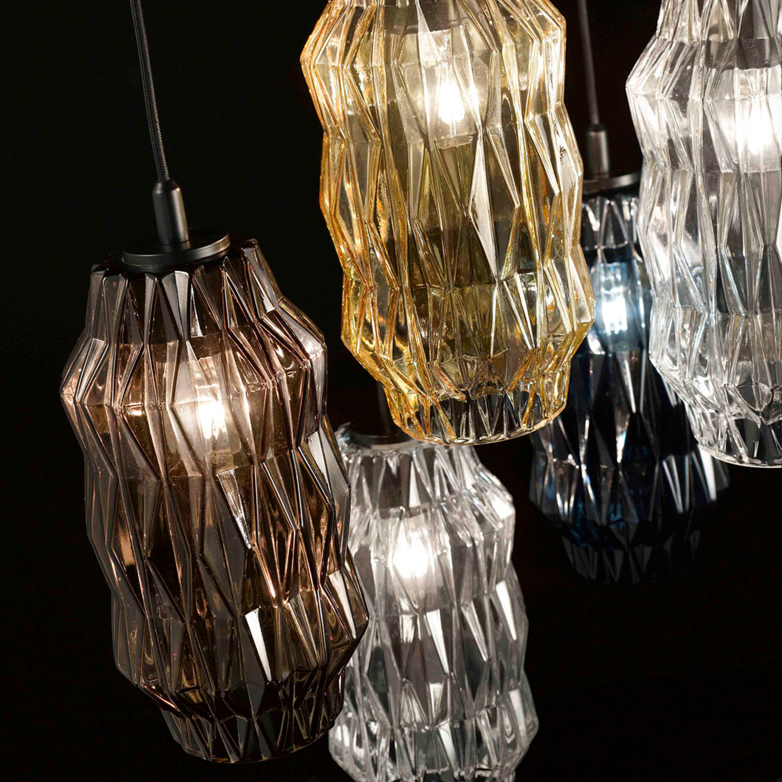 Elegant glass pendant light Origami
