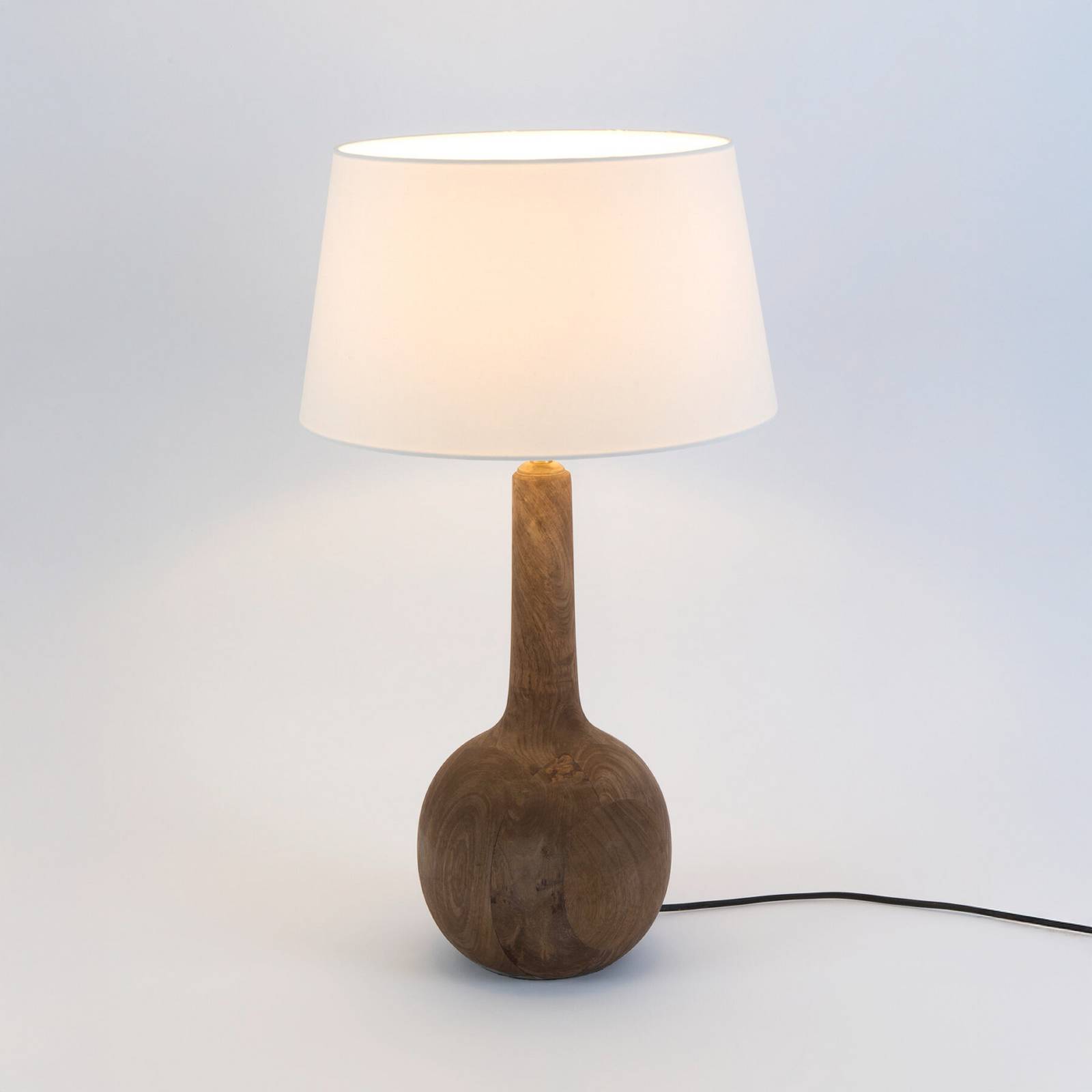 Holländer VEZZANA Tafellamp voor woonkamer / eettafel - hout donker - schemerlamp