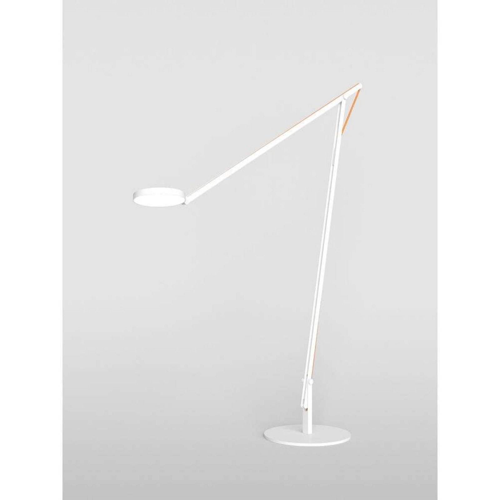 String XL Floor Lamp Matt White/Orange - Rotaliana