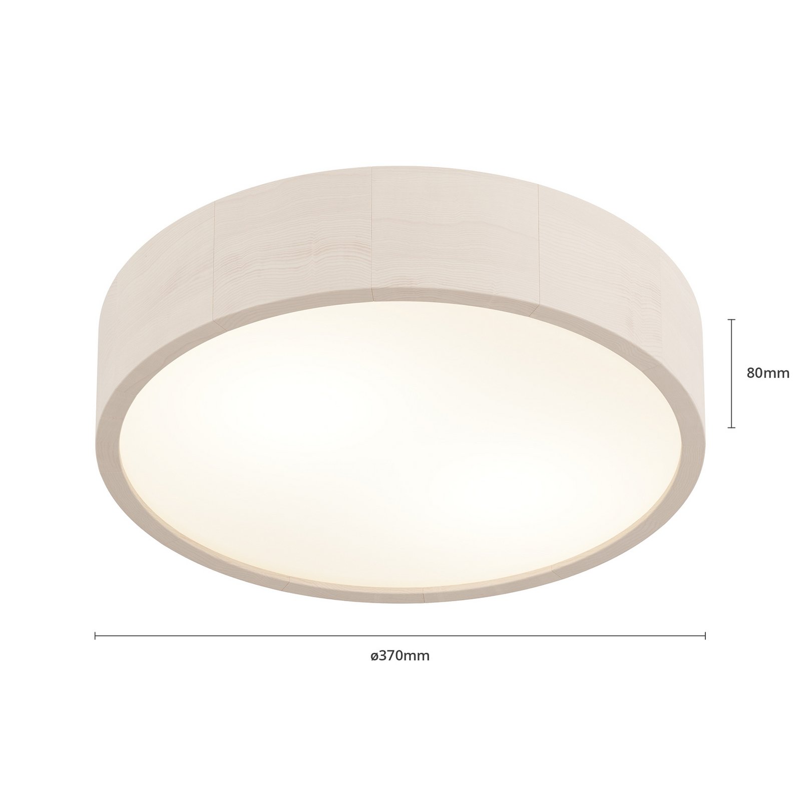 Envostar Kerio ceiling lamp Ø 37 cm white